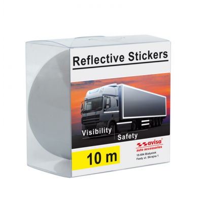 Adhesivo Tir Folio Reflectante 5cm X 10mtr Blanco