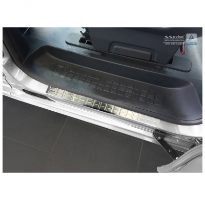 Protectores de umbral de puerta en acero inoxidable Citroën Spacetourer / Peugeot Traveller / Toyota Proace 2016- - 'Rectángulos