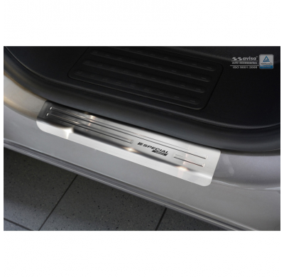 Protectores de umbral de puerta en acero inoxidable Volkswagen Transporter T6 2015- - 'Special Edition' - 2 piezas