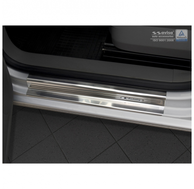 Protectores de umbral de puerta en acero inoxidable Volkswagen Caddy 2004-2015 & 2015- - 'Exclusivo' - 2 piezas