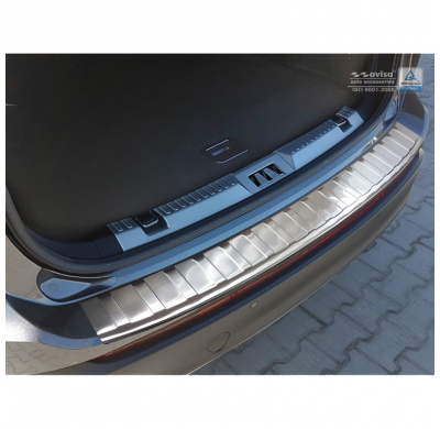 Protector paragolpes trasero acero inox Ford Edge 2016- 'Ribs'