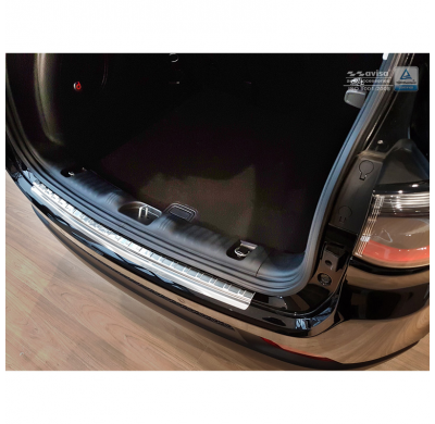 Protector paragolpes trasero acero inox Jeep Compass 2017- 'Ribs'