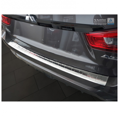Protector paragolpes trasero acero inox Mitsubishi ASX 2017- 'Ribs'