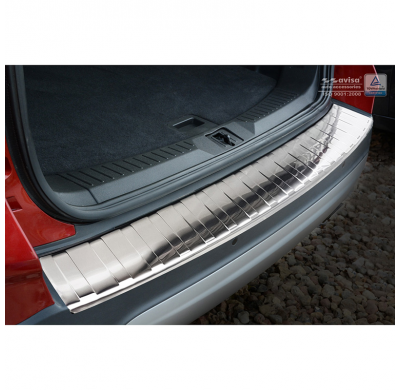 Protector paragolpes trasero acero inox Ford Kuga II 2013-2016 & 2016- 'Ribs' (Long version)