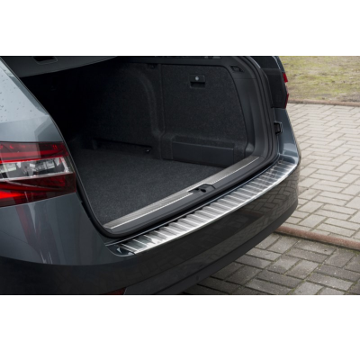 Protector de paragolpes acero inox Skoda Superb Combi III 2015- 'Ribs'