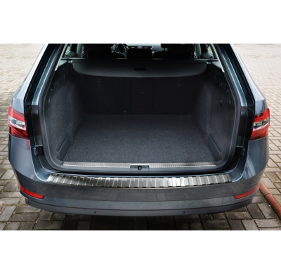 Protector de paragolpes acero inox Skoda Superb Combi III 2015- 'Ribs'