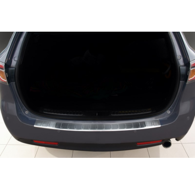 PROTECTOR PARAGOLPES TRASERO ACERO Mazda 6 combi 2008-2012 'Ribs'
