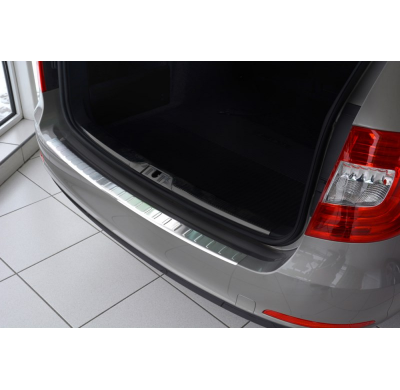 Protector de paragolpes Acero Inox Skoda Superb Combi 2013-2015 'Ribs'