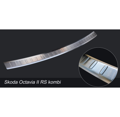Protector de paragolpes Acero Inox Skoda Octvia II RS Combi 2005-2013 'Ribs'