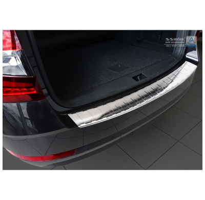 Protector paragolpes acero inox Skoda Octavia III Kombi Facelift 2016- 'Ribs'
