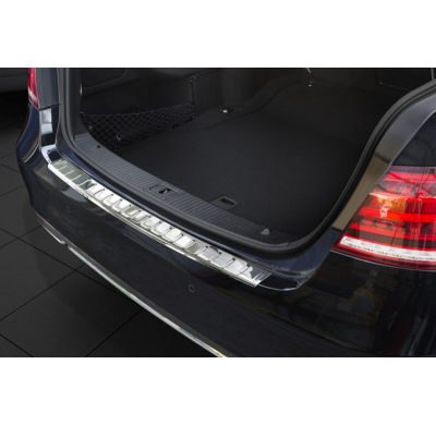 Protector paragolpes trasero acero inox Mercedes E-Class W212 Sedan 2013- 'Ribs'