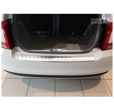 Protector paragolpes trasero acero inox Fiat 500 2015- 'Ribs'
