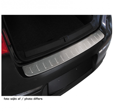 Protector paragolpes trasero acero inox Renault Laguna III Break 2007- 'Ribs'