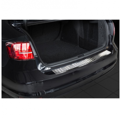 Protector Paragolpes Trasero Acero Inox Volkswagen Jetta Facelift 2014- 'Ribs'