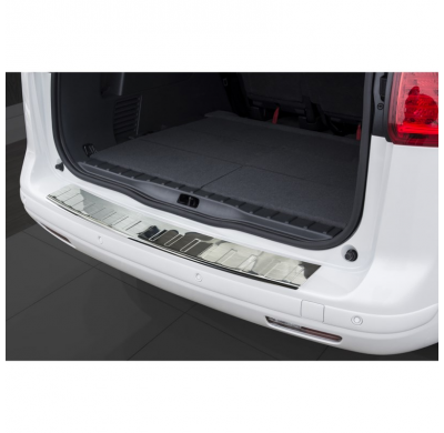 Protector paragolpes trasero acero inox Peugeot 5008 2009- 'Ribs'
