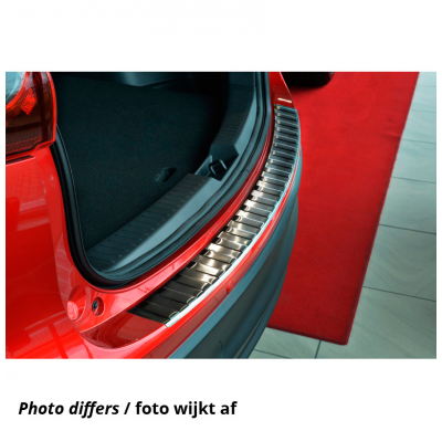 Negro Protector de paragolpes acero inox Seat Alhambra & Volkswagen Sharan II 2010- 'Ribs'