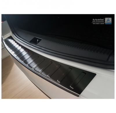 Negro Protector de paragolpes acero inox Skoda Octavia III Kombi 2013- 'Ribs'