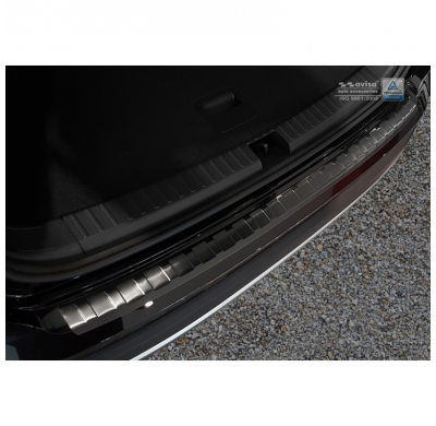 Protector de paragolpes trasero Negro Inox Seat Ateca 2016- 'Ribs'