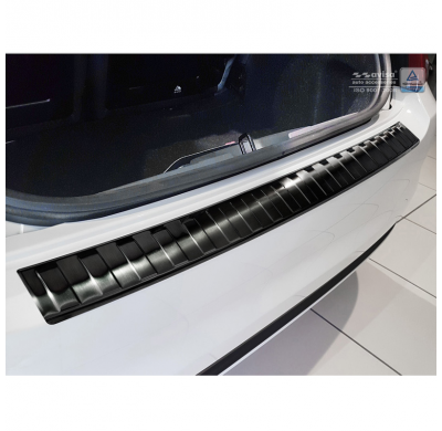 Protector Negro De Paragolpes Acero Inox Fiat 500 2015- 'Ribs'