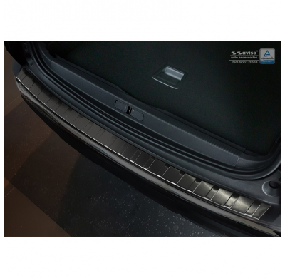 Protector de paragolpes acero inox Negro Peugeot 3008 II 2016- 'Ribs'