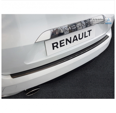 Protector Negro De Paragolpes Acero Inox Renault Megane Iv Grandtour 2016- 'Ribs'