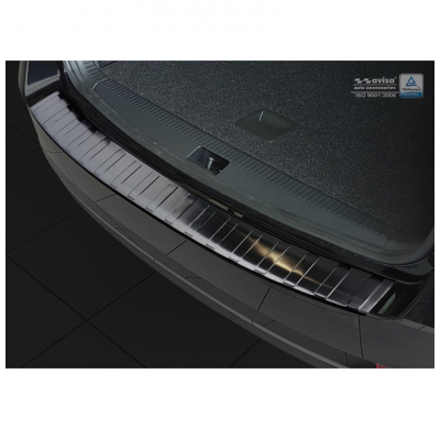 Protector paragolpes trasero acero inox Skoda Octavia III Kombi Facelift 2016- 'Ribs'