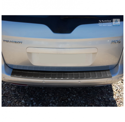 Protector paragolpes trasero Negro acero inox Peugeot 5008 2009-2016 'Ribs'