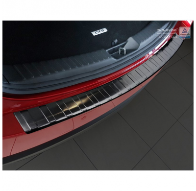 Protector de paragolpes acero negro Mazda CX5 II 2017- 'Ribs'