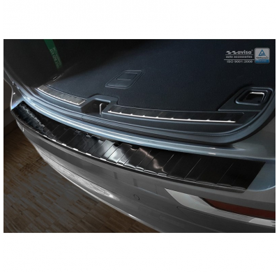 Protector de paragolpes acero negro Volvo XC60 II 2017- 'Ribs'