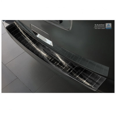 Protector paragolpes trasero Negro acero inox Peugeot Traveller/Citroën Spacetourer/Toyota Pro-Ace 2016- Ribs 
