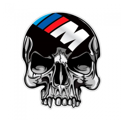Auto Tattoo Sticker Skull/M - 8,4x10,3cm
