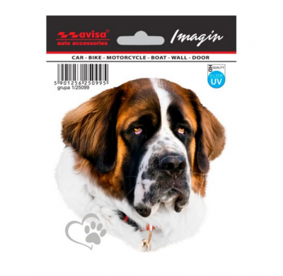Auto tatuaje St. Bernard - 11x11cm