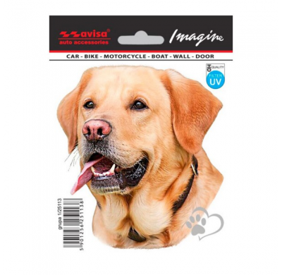 Auto Tatuaje Labrador - 11x12cm