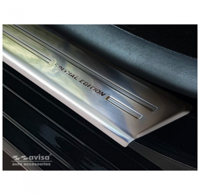 Protector talonera de puerta acero inox Citroen Berlingo II Multispace / Peugeot Partner II 2008-2015 & Facelift 2015- & Opel Co