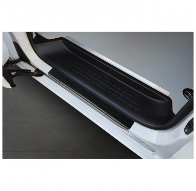 Protectores de umbral de puerta Avisa de aluminio para Ford Transit Custom (V710) y Tourneo Custom (V710) (2023) con placa estri