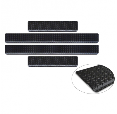 Protectores de umbral de puerta Avisa de aluminio para Ford Transit Custom (V710) y Tourneo Custom (V710) (2023) con placa estri