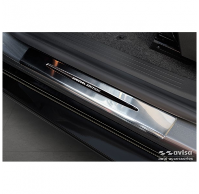 Protectores de umbral de puerta de acero inoxidable aptos para Renault Megane E-Tech 2022- - 'Special Edition' - 4 piezas