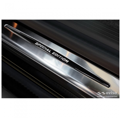 Protectores de umbral de puerta de acero inoxidable aptos para Renault Megane E-Tech 2022- - 'Special Edition' - 4 piezas