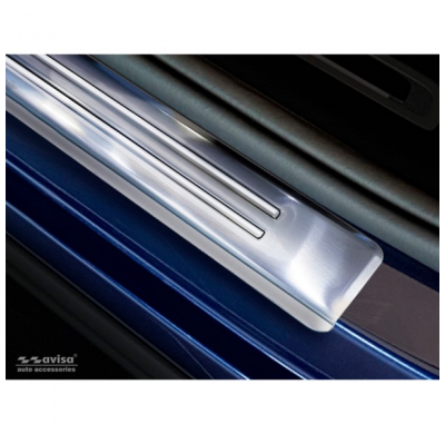 Protector Talonera De Puerta Acero Inox Seat Tarraco 2019- 'Lines' - 4-Piezas