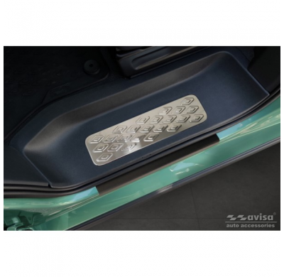 Protectores de umbral de puerta de acero inoxidable aptos para Volkswagen ID.Buzz 2022- 2 piezas