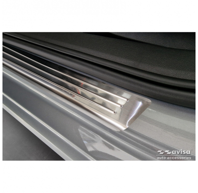 Protectores de umbral de puerta de acero inoxidable aptos para Volkswagen Passat Variant (CJ5) incl. R-Line & Hybrid 2024- - 'Lí