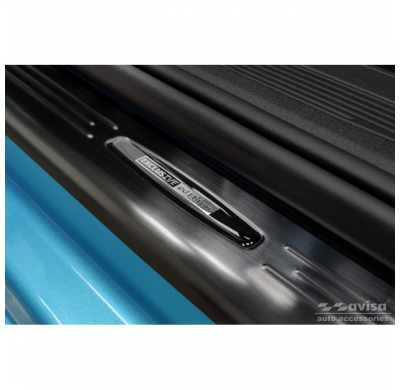 Protectores de umbral de puerta Inox negro adecuados para Ford Tourneo Connect III 2022- 'Exclusive Edition' - 2 piezas