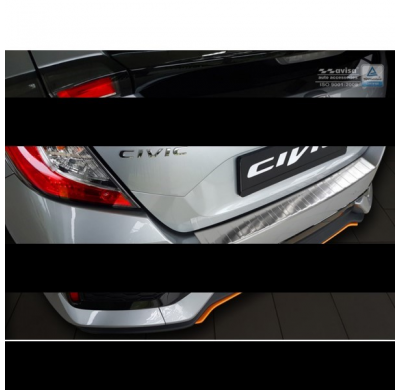 Protector Acero Paragolpes Trasero Honda Civic X Hb 2017- 'Ribs'