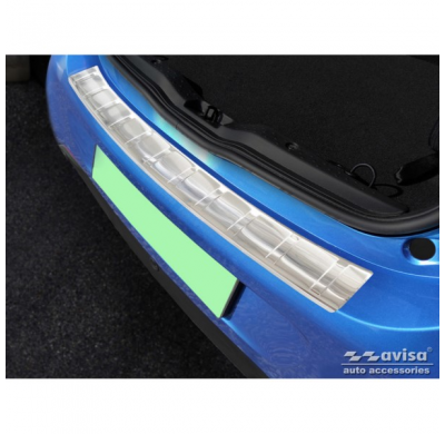 Protector De Parachoques Trasero De Acero Inoxidable Valido Para Smart Forfour (W453) 2014-2020 Y Fl 2020- Incl. Eq 'Costillas'