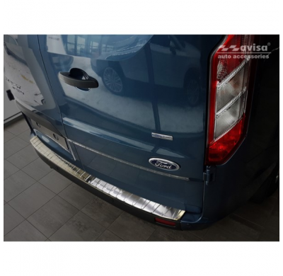 Protector acero paragolpes trasero Ford Transit/Tourneo Custom 2012-2018 & 2018- 'Ribs'