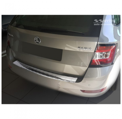Protector acero paragolpes trasero Skoda Fabia III Combi Facelift 2018- 'Ribs'