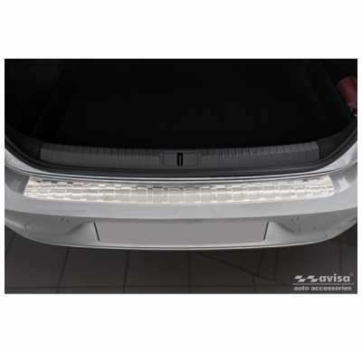 Protector de parachoques trasero de acero inoxidable valido para Volkswagen Passat Sedan 2014-2019 y FL 2019- 'Ribs'