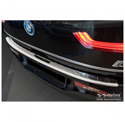 Protector de parachoques trasero de acero inoxidable valido para BMW i3 (i01) Facelift 2017- 'Ribs'
