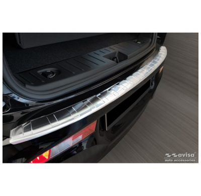 Protector de parachoques trasero de acero inoxidable valido para BMW i3 (i01) Facelift 2017- 'Ribs'