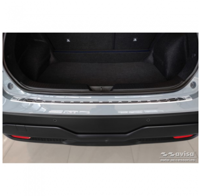 Protector de parachoques trasero de acero inoxidable adecuado para Nissan Qashqai III 2021- 'Ribs'